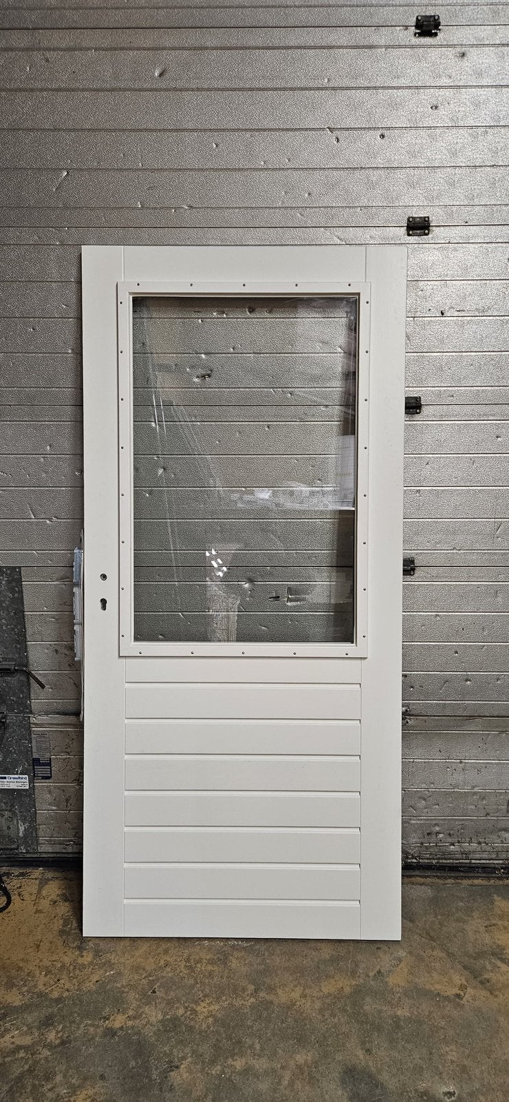 Nieuwe schuurdeur/buitendeur met meerpuntsluiting erin, Ophalen, Nieuw, Glas