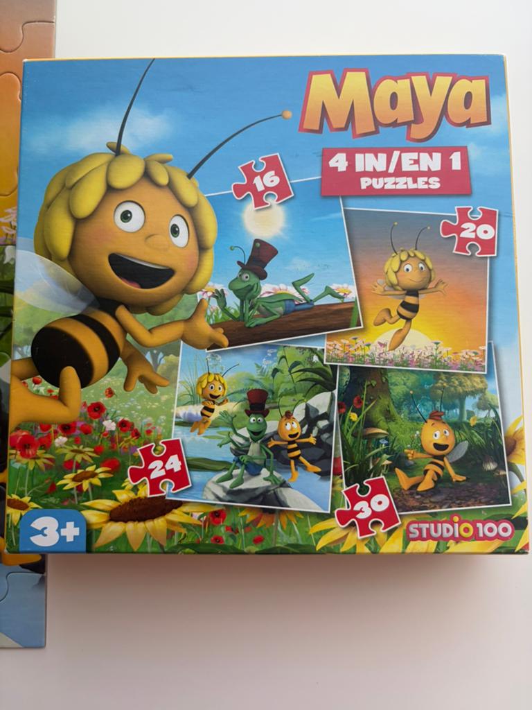 Puzzel Maya, 4 in 1, Enlèvement ou Envoi, 10 à 50 pièces, Comme neuf, 2 à 4 ans