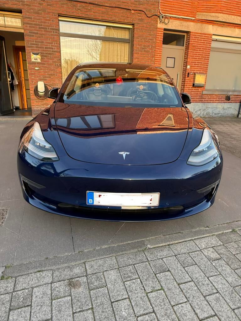 Tesla Model 3 Performance Dual Motor Recaro Zetels, Auto's, Automaat, Zwart, Blauw, Berline