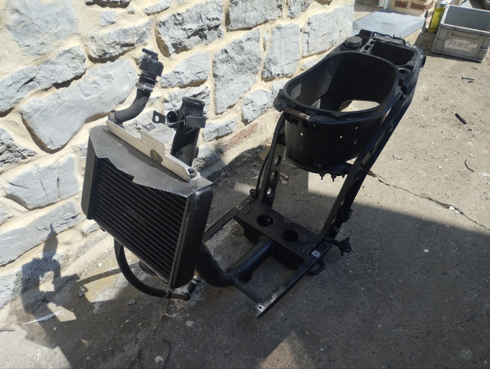 Piaggio Zip SP 1 frame met malossi-radiator, Fietsen en Brommers, Ophalen