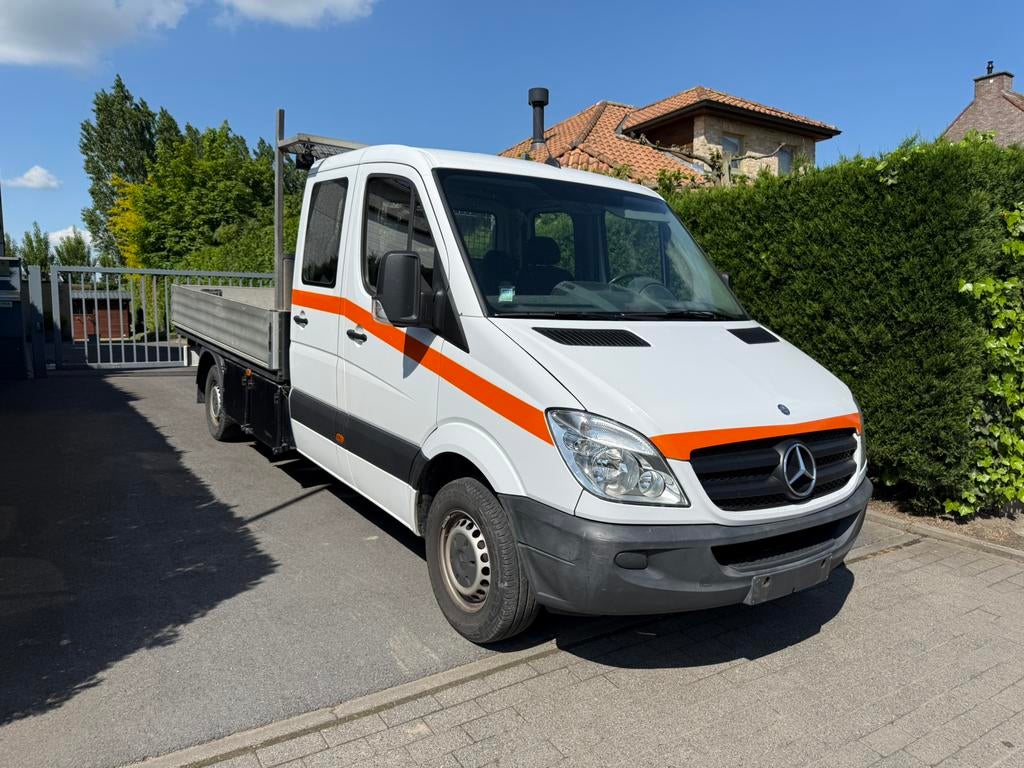 Mercedes sprinter 313cdi dubbel cabine, Auto's, Bestelwagens en Lichte vracht, 2000 kg, Wit, Mercedes-Benz, 6 zetels