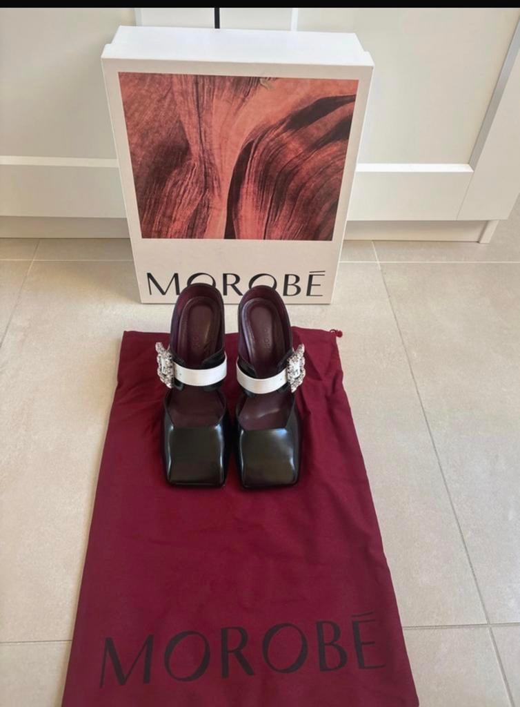 Nieuwe morobe classy sandales maat 39,5, Pumps, Verzenden, Zwart, Nieuw