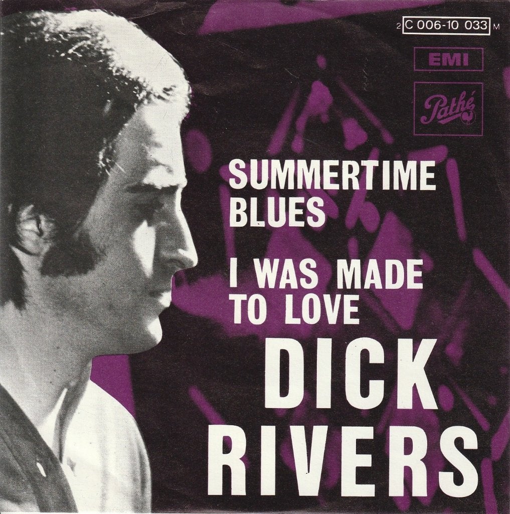Dick Rivers - Summertime blues, CD & DVD, Vinyles Singles, 7 inch, Comme neuf, Pressage original, Rock et Metal