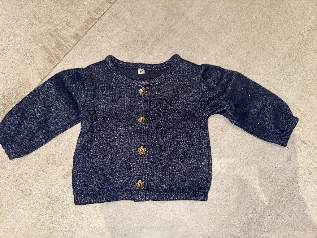 Gilet Zeeman bleu marine pailleté, Enfants & Bébés, Vêtements de bébé | Taille 50, Neuf, Zeeman, Enlèvement ou Envoi, Chemisette ou Manches longues