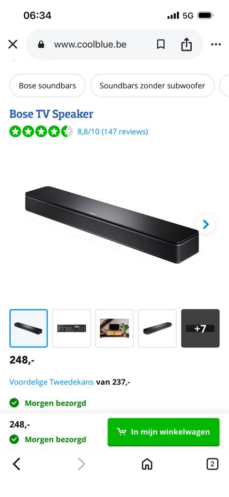 Bose soundbar perfecte staat met wifi, Audio, Tv en Foto, Soundbars, Ophalen of Verzenden, Zo goed als nieuw