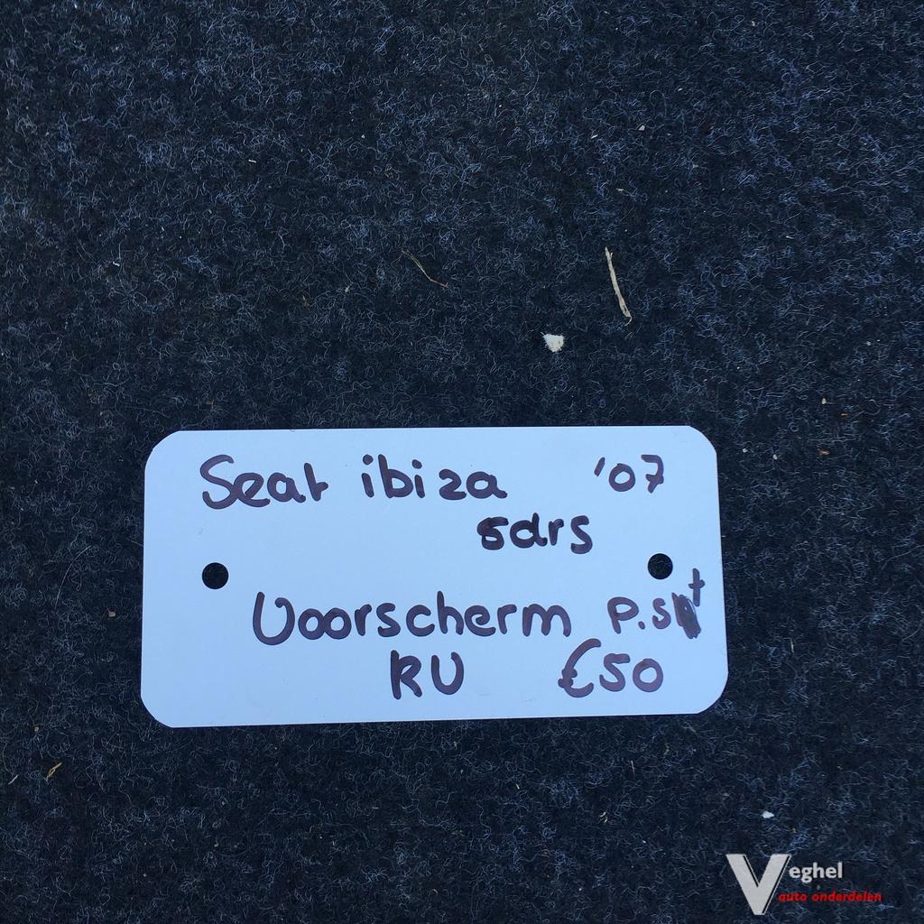 Seat Ibiza 1.2 D 5drs 2007 Wagennr 2500037  Voorscherm Recht, Auto-onderdelen, Ophalen, Gebruikt, -, -