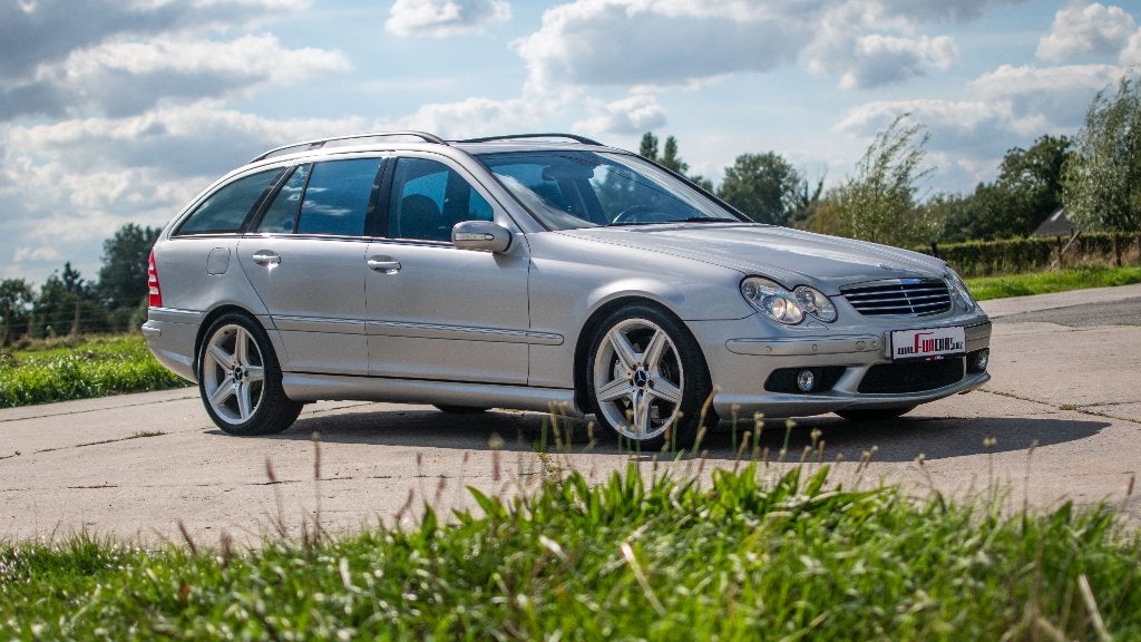 Mercedes C55 AMG T, Cuir, Argent ou Gris, Achat, 5400 cm³