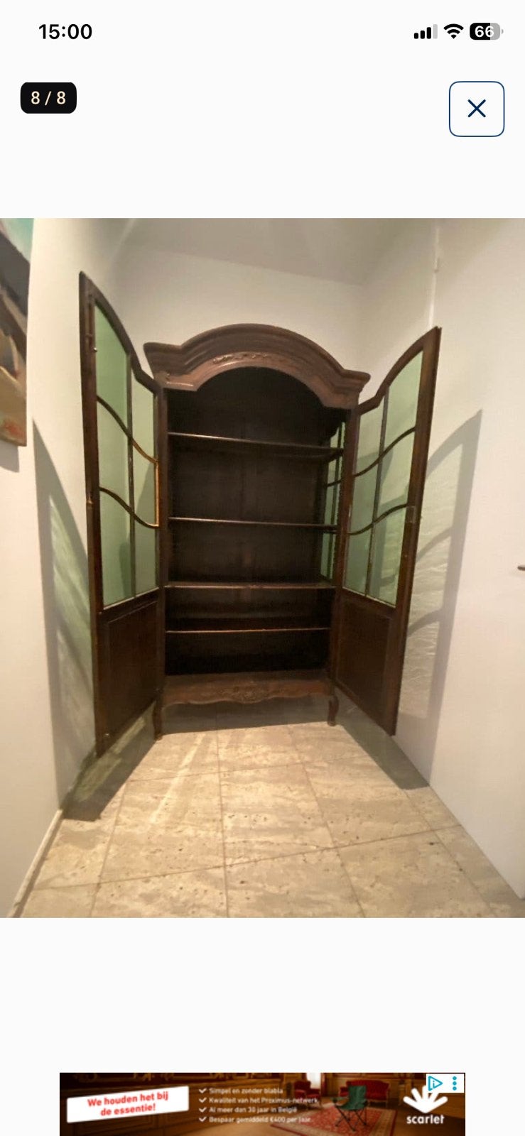 Antieke kast, Ophalen