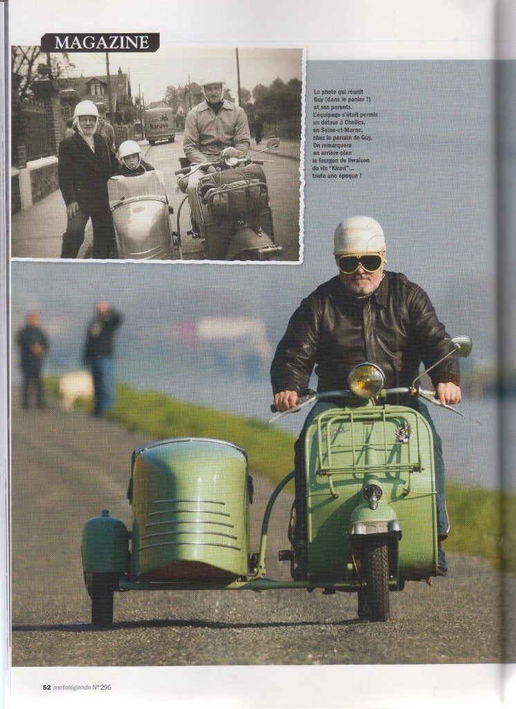 1954 Scooter Vespa 125 ACMA sidecar collection, Verzenden, Gelezen