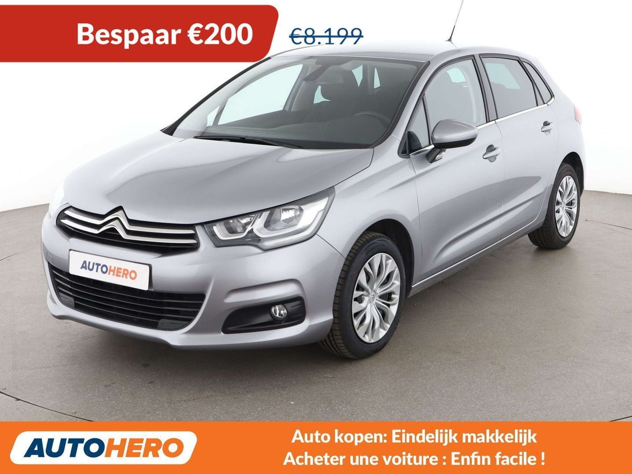 Citroën C4 1.2 e-THP Feel (année de construction 2017), Argent ou Gris, Achat, Boîte manuelle, https://public.car-pass.be/vhr/edfe0256-8be0-4d80-935c-f4abe6ae19dd