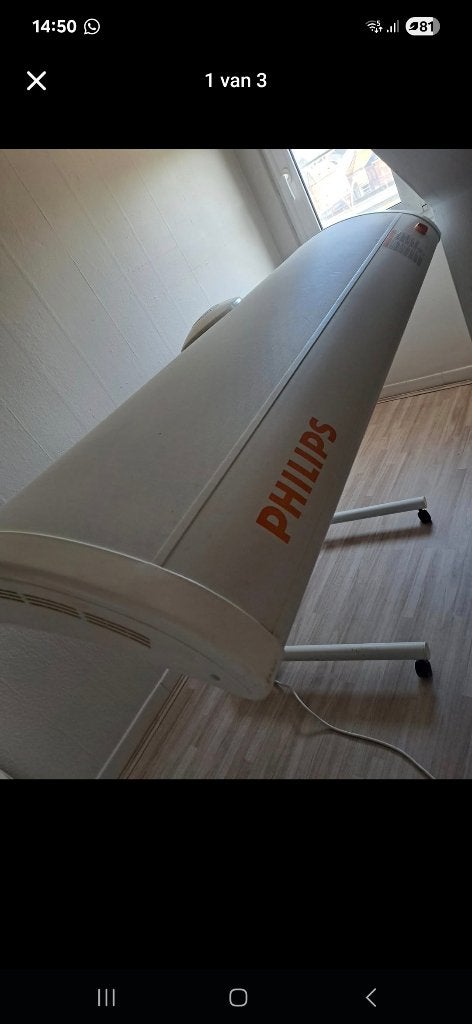 Zonnebank, Ophalen, Zo goed als nieuw, Zonnebank enkelzijdig, 10 tot 15 lampen