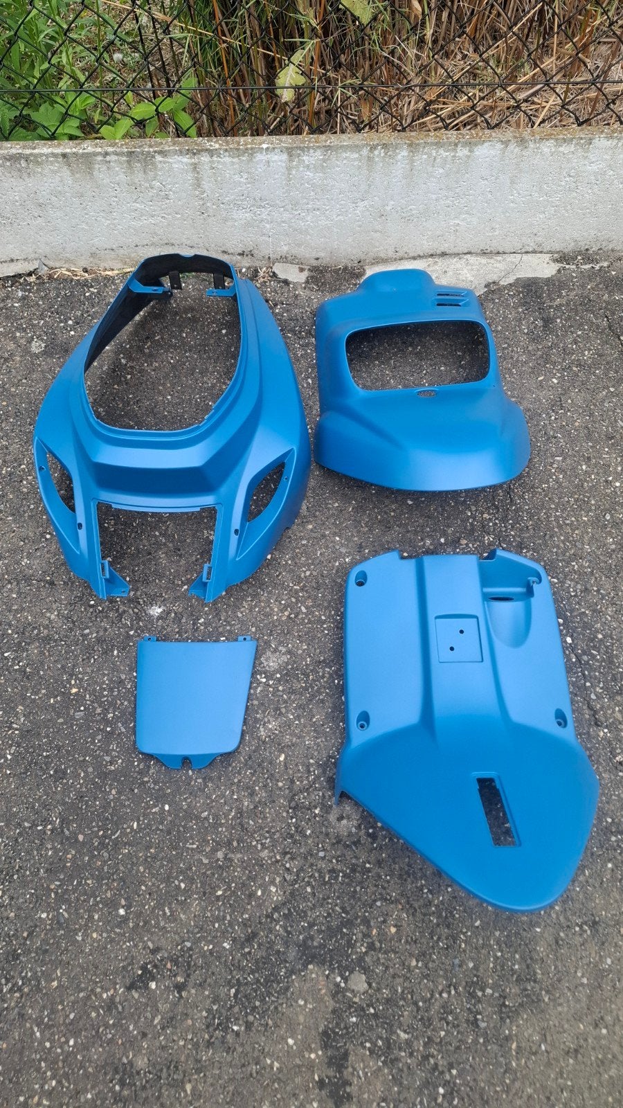 Booster kappen met licht mat blauw, Ophalen of Verzenden, Gebruikt, Kap