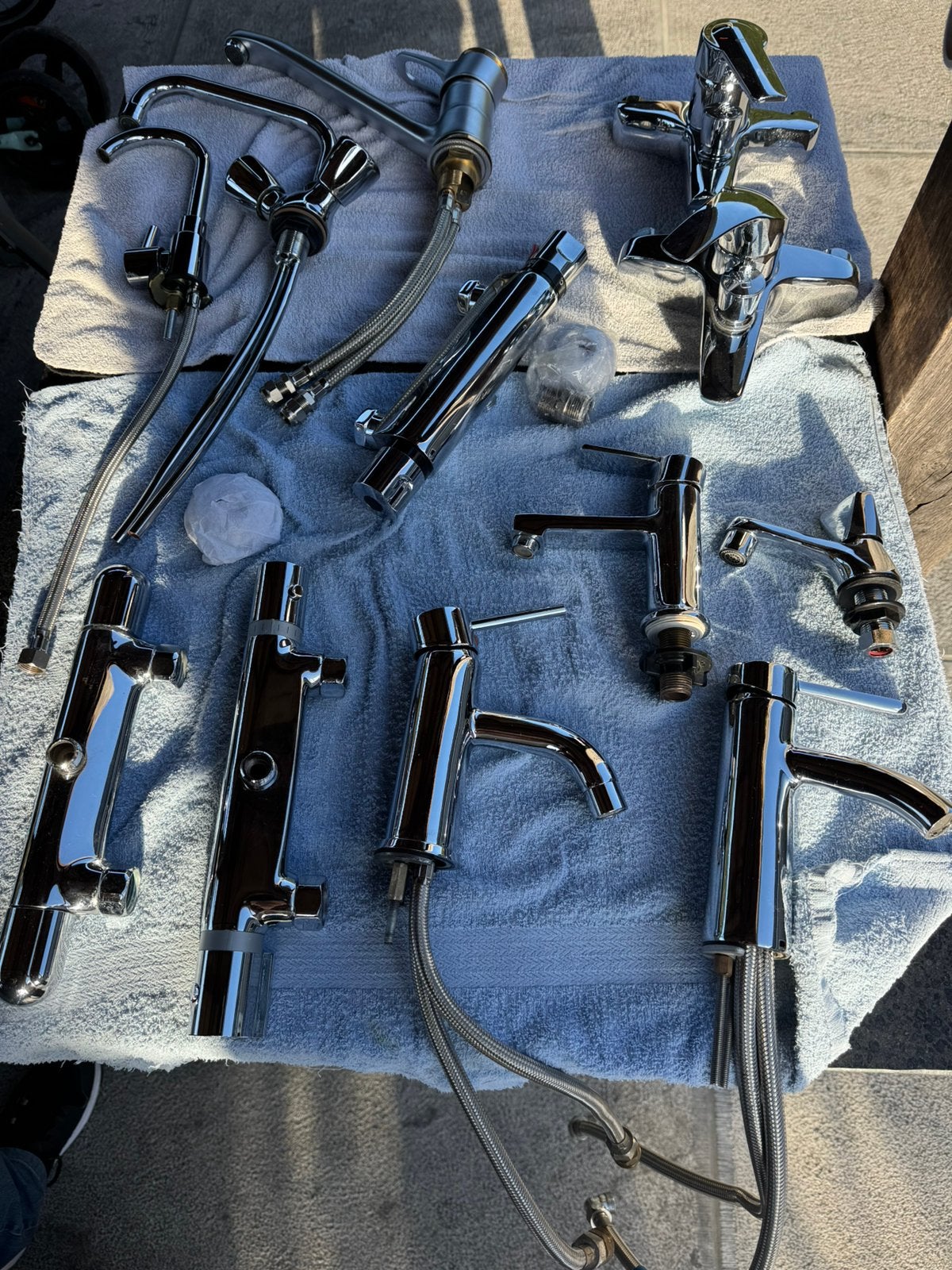 Te koop 14 stuks allerlei nieuwe en kort gebruikte kranen, Enlèvement, Comme neuf