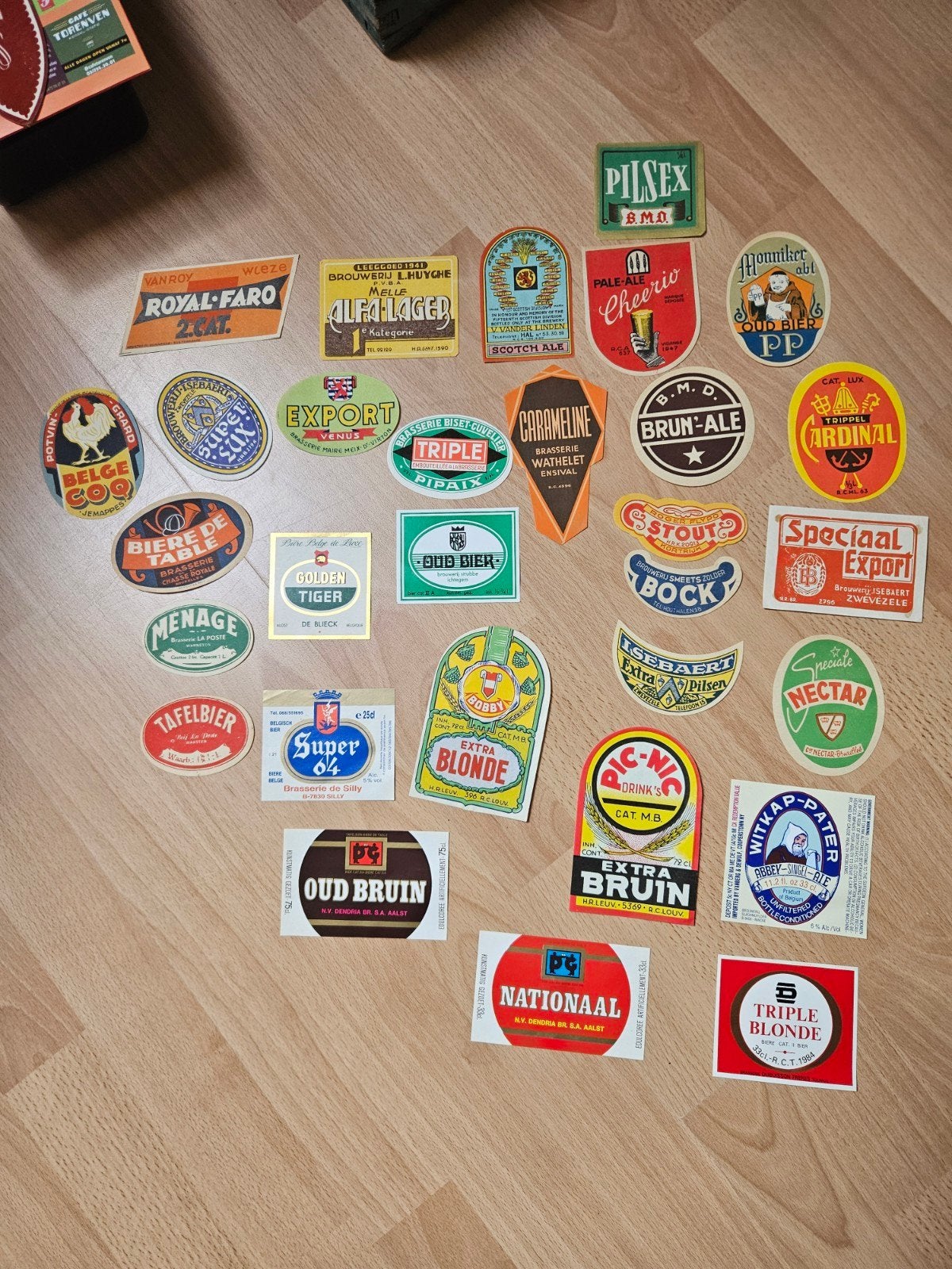 oude bieretiketten kies voor ruil of bod, Ophalen of Verzenden