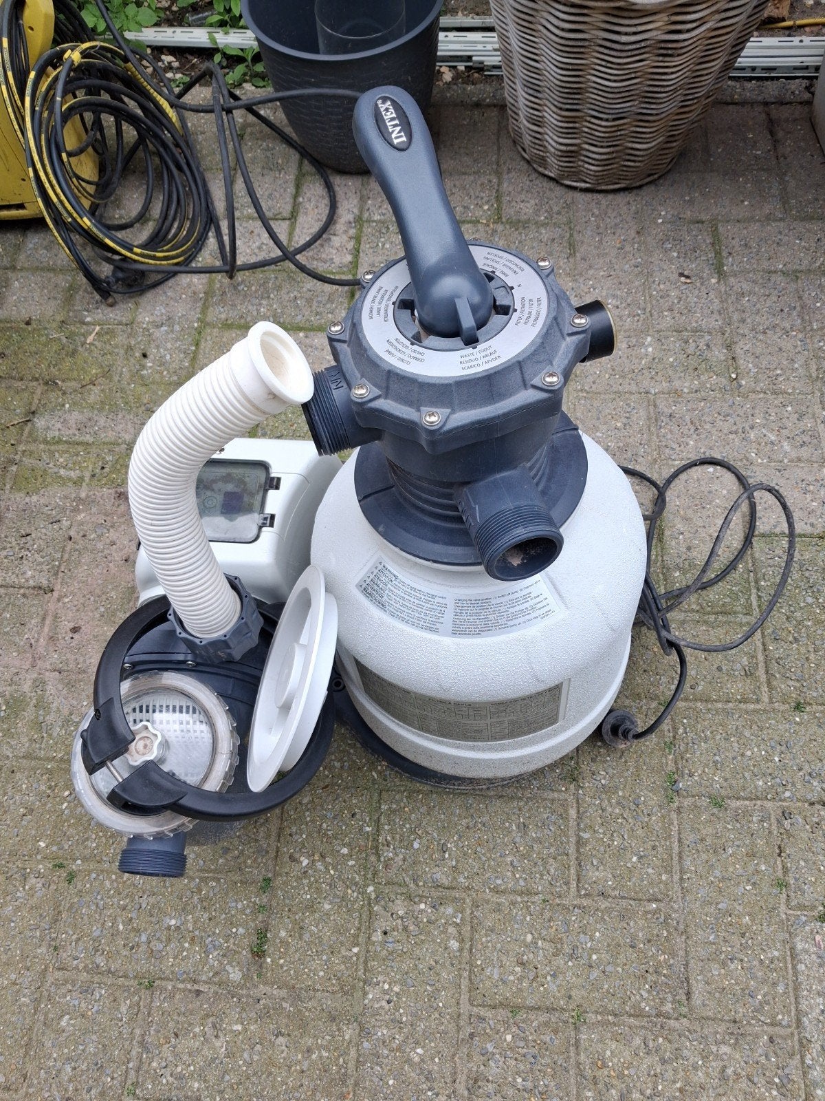 Zandfilter intex, Ophalen