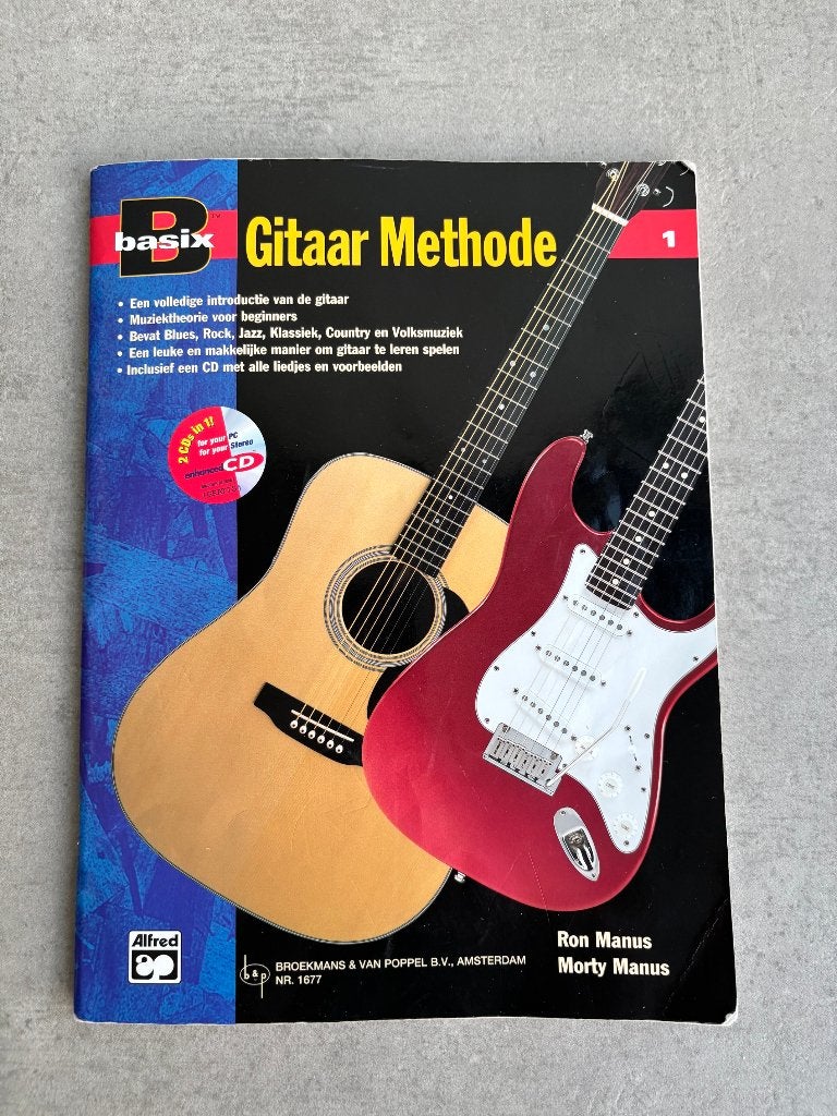 Basix: Gitaar Methode 1 (met CD) - Ron Manus & Morty Manus, Boeken, Ophalen of Verzenden, Zo goed als nieuw, Instrument, Manus