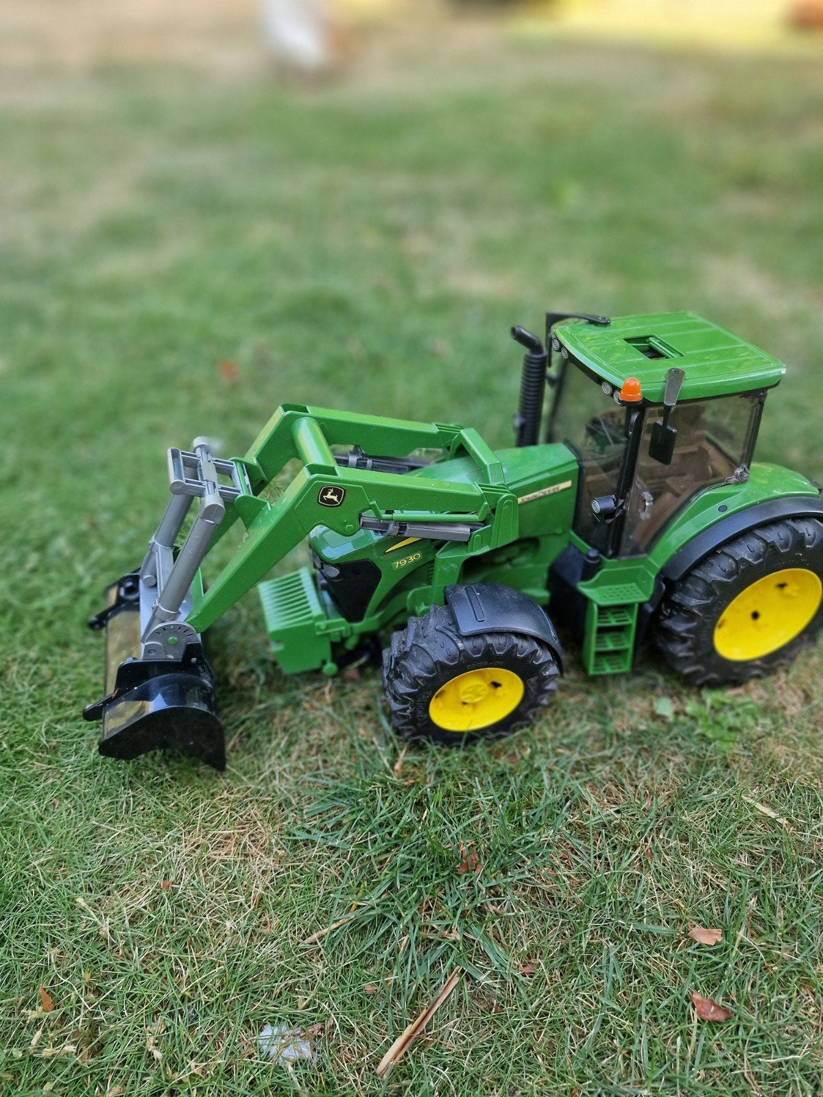Tracteur Bruder John Deere 7930 avec chargeur frontal, Enlèvement ou Envoi, Comme neuf, Tracteur et Agriculture, Autres marques