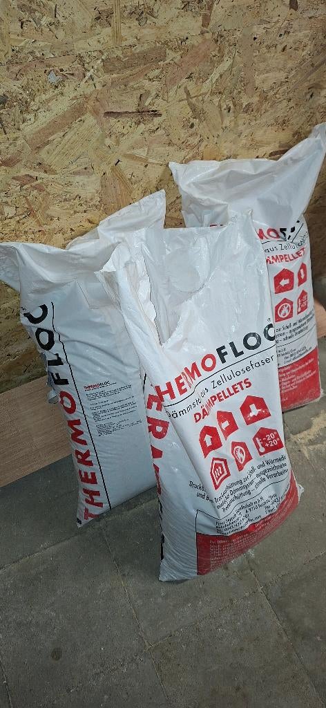 Thermofloc  gratis, Overige materialen, Zo goed als nieuw, Minder dan 5 m², Vloerisolatie
