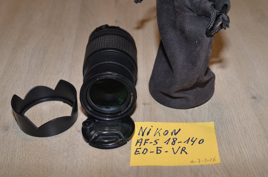 nikon af-s 18-140 dx ed g vr  prima lens, Audio, Tv en Foto, Fotocamera's Digitaal, Spiegelreflex, Bodydop, Beeldstabilisatie