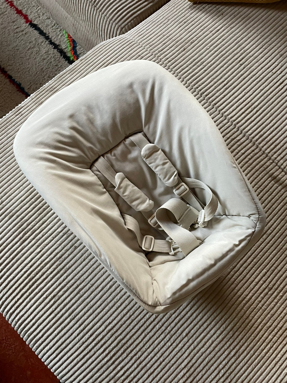 Stokke trip trap ligstoel, Ophalen, Zo goed als nieuw, Met gordel(s) of riempje(s)