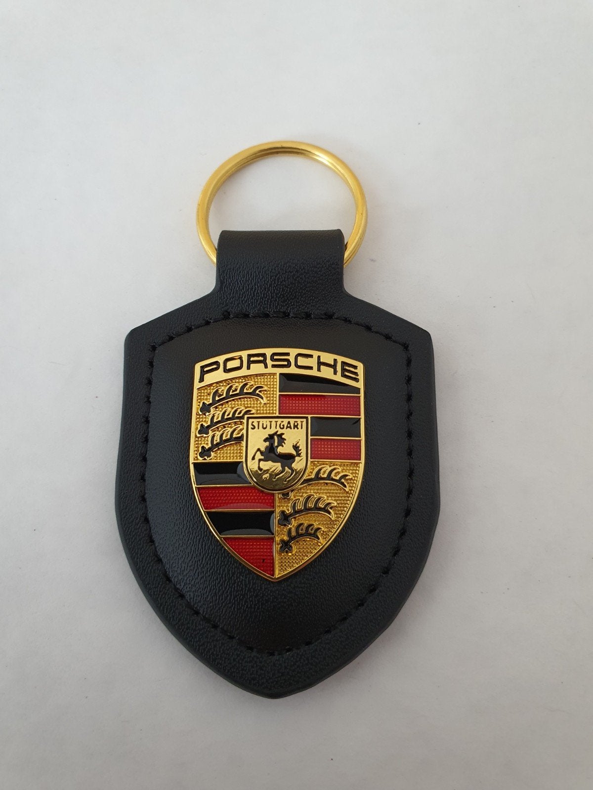 Porsche zwarte leren sleutelhanger, Ophalen of Verzenden, Nieuw