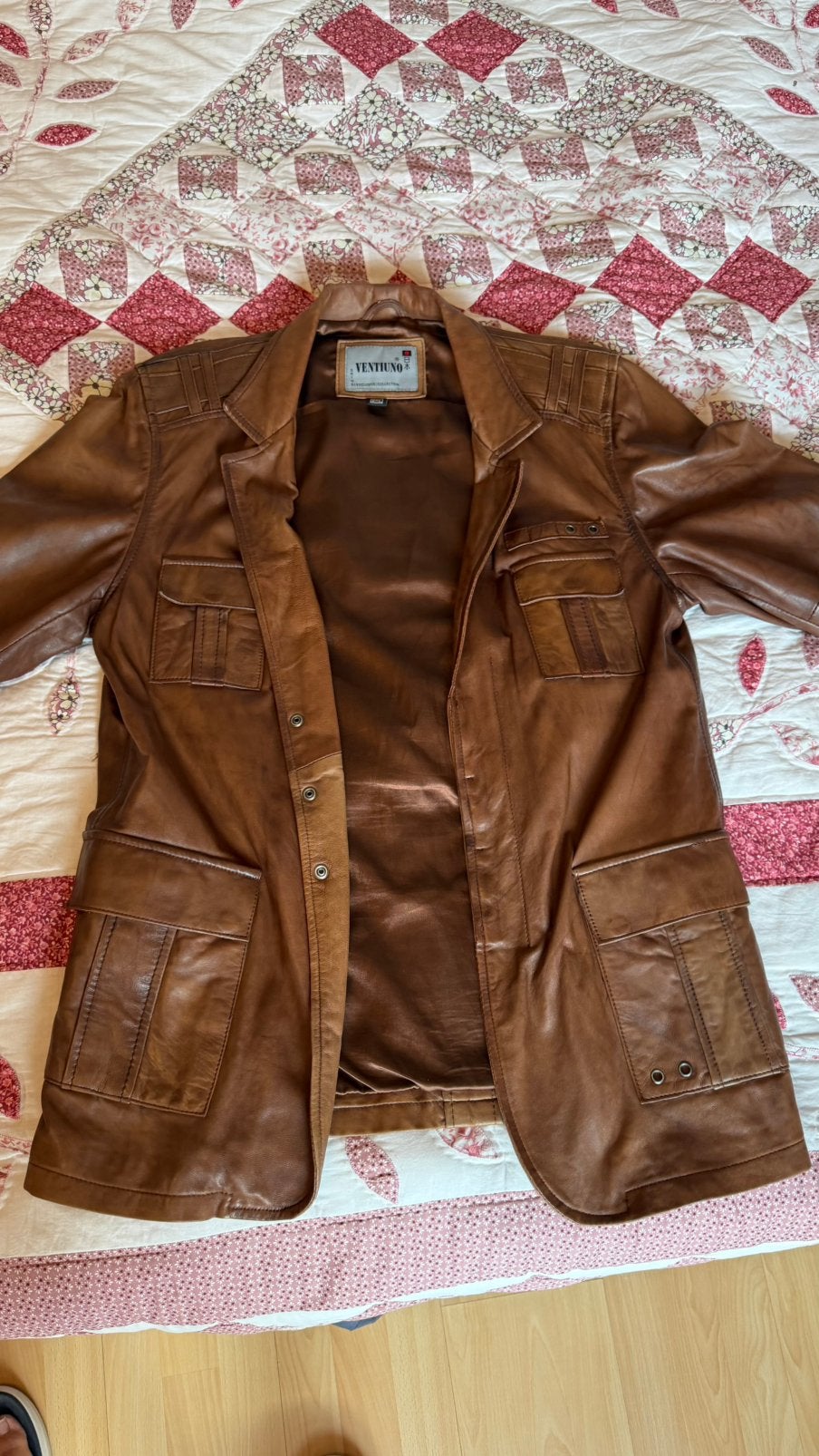 Veste en cuir homme XXL, Enlèvement, Comme neuf, Taille 46/48 (XL) ou plus grande, Brun