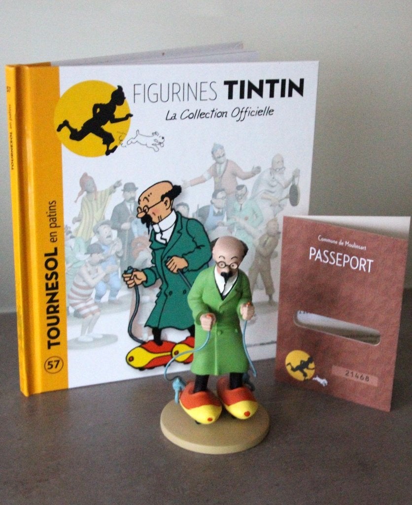 Moulinsart figurine n57 Tournesol Zonnebloem Tintin Kuifje, Envoi, Tintin, Comme neuf