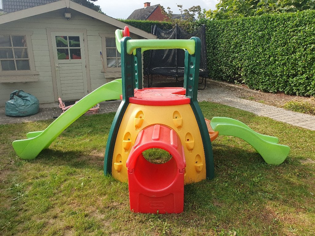 Toboggan pour tout-petits avec tour et mini-mur d'escalade, Enlèvement, Comme neuf, Plastique