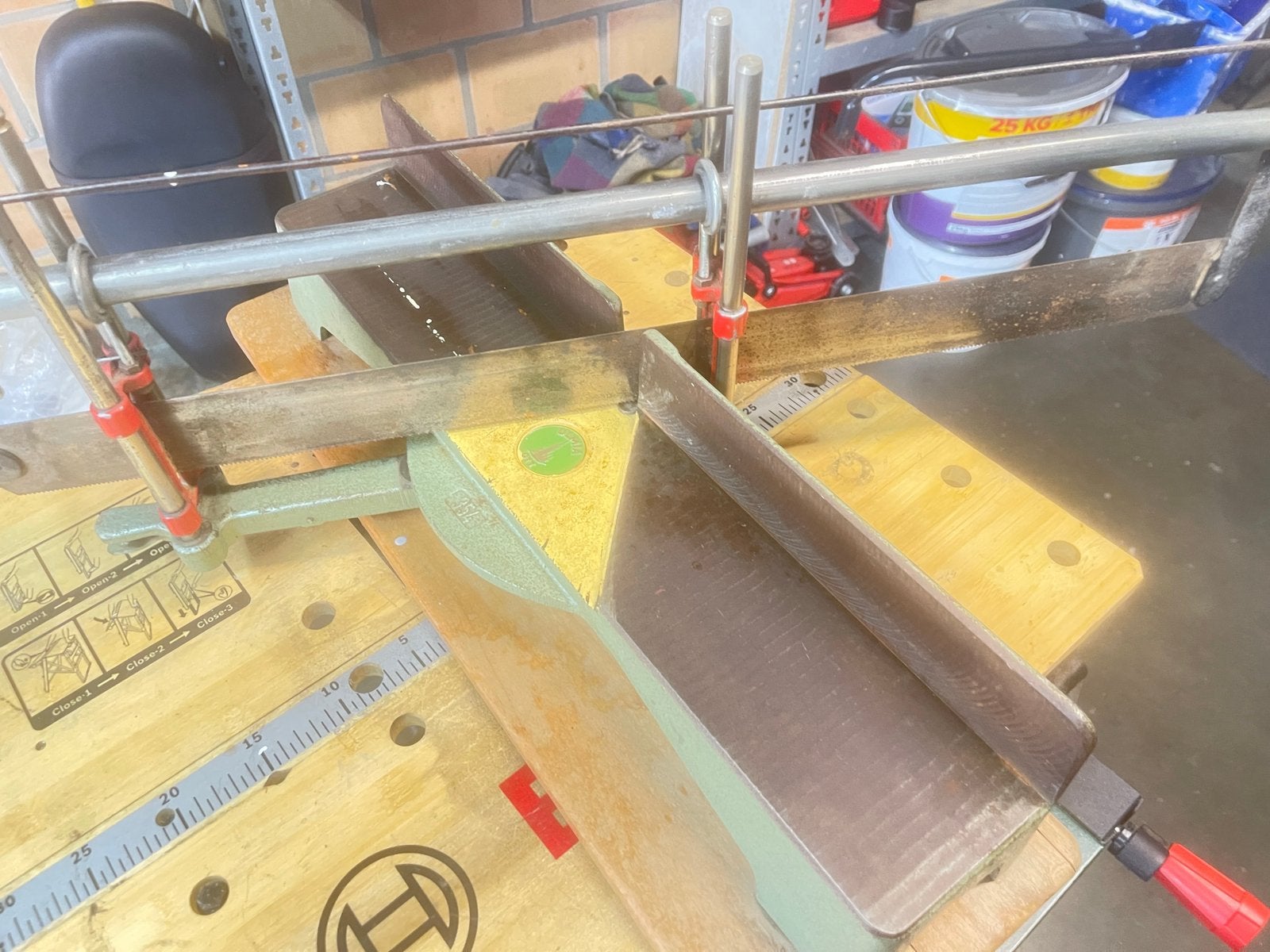 Verstekzaag, Doe-het-zelf en Bouw, Gereedschap | Zaagmachines, Ophalen, Zo goed als nieuw
