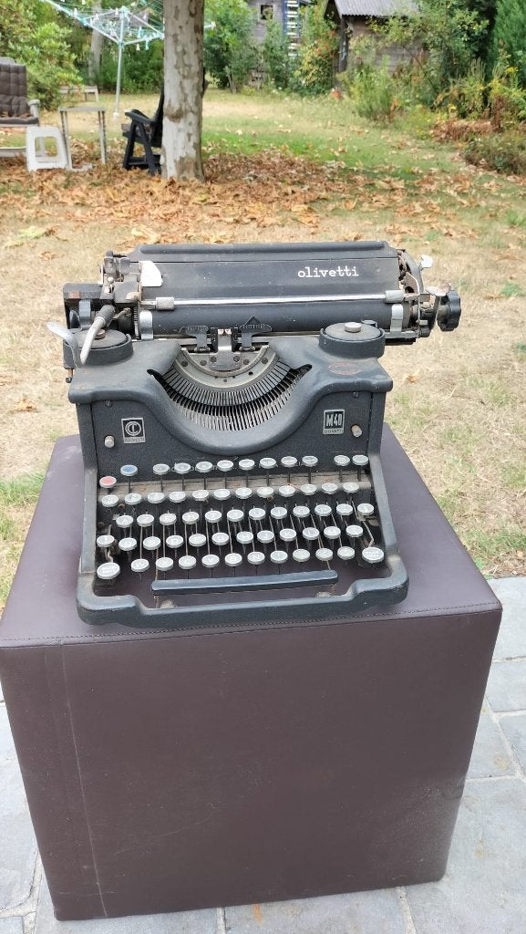 Antieke Olivetti M40 Typemachine (Jaren '30/'40), Ophalen, Gebruikt
