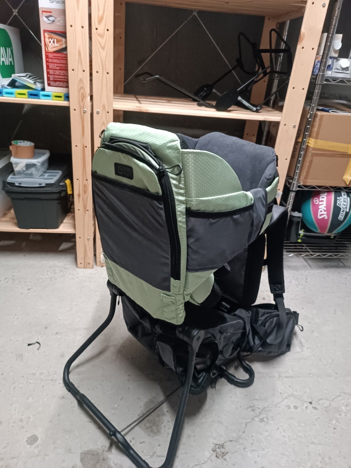 Babymoov Comfort Rugdrager / Draagzak - Lichtgroen/Grijs, Kinderen en Baby's, Babydragers en Draagdoeken, Ophalen, Draagzak