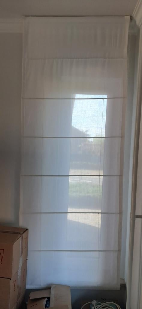 Vouwgordijn inclusief ophangsysteem, Huis en Inrichting, Stoffering | Gordijnen en Lamellen, Ophalen, Gebruikt, 50 tot 100 cm