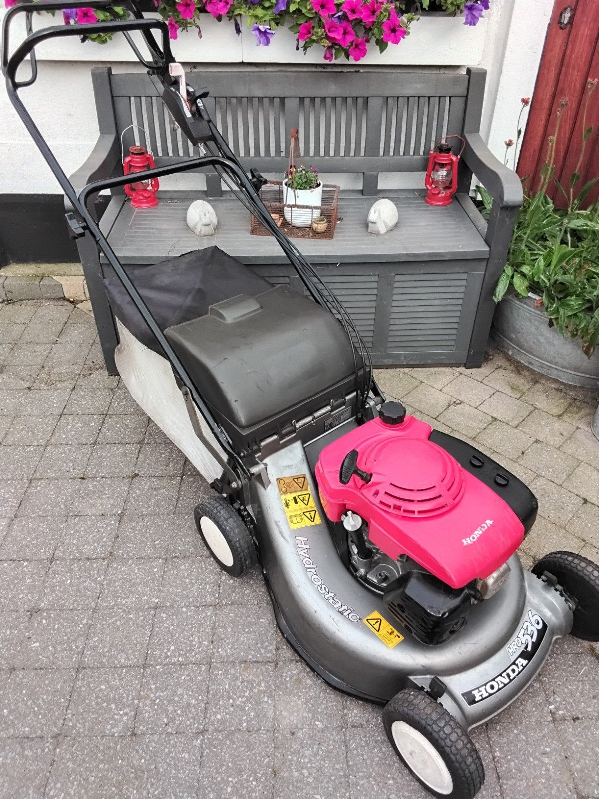 GRASMAAIER HONDA HRD536 hydrostatiek, Enlèvement, Sac de ramassage
