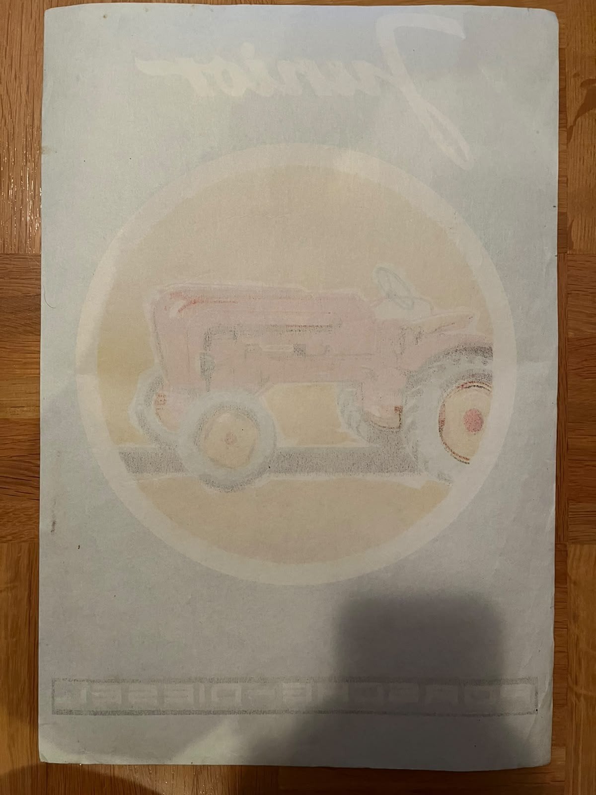 Affiche originale du tracteur Porsche Diesel Junior, Enlèvement ou Envoi, Utilisé