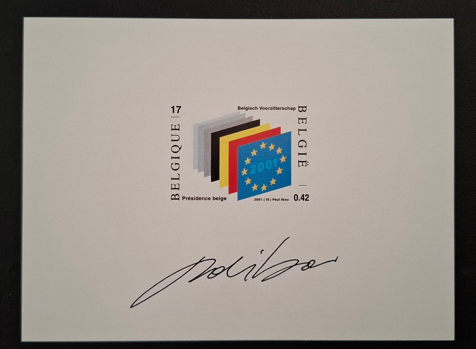 Belgique : COB NA 10-NL ** Union européenne 2002., Sans timbre, Enlèvement ou Envoi, Sans gomme, Non oblitéré