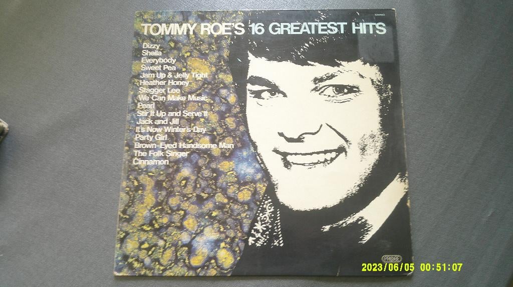 Tommy Roe – Tommy Roe's 16 greatest hits (LP), Cd's en Dvd's, Vinyl | Rock, Ophalen of Verzenden, Gebruikt, Poprock