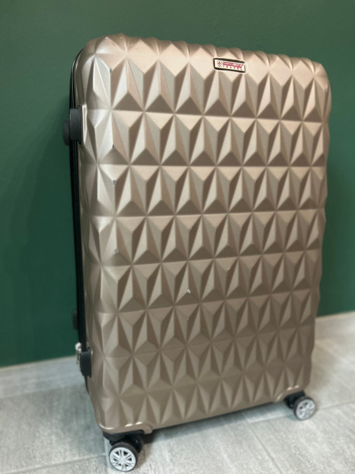 Grande valise Swissline Travel – Très grand format., Enlèvement, Utilisé, Plastique souple, Roulettes