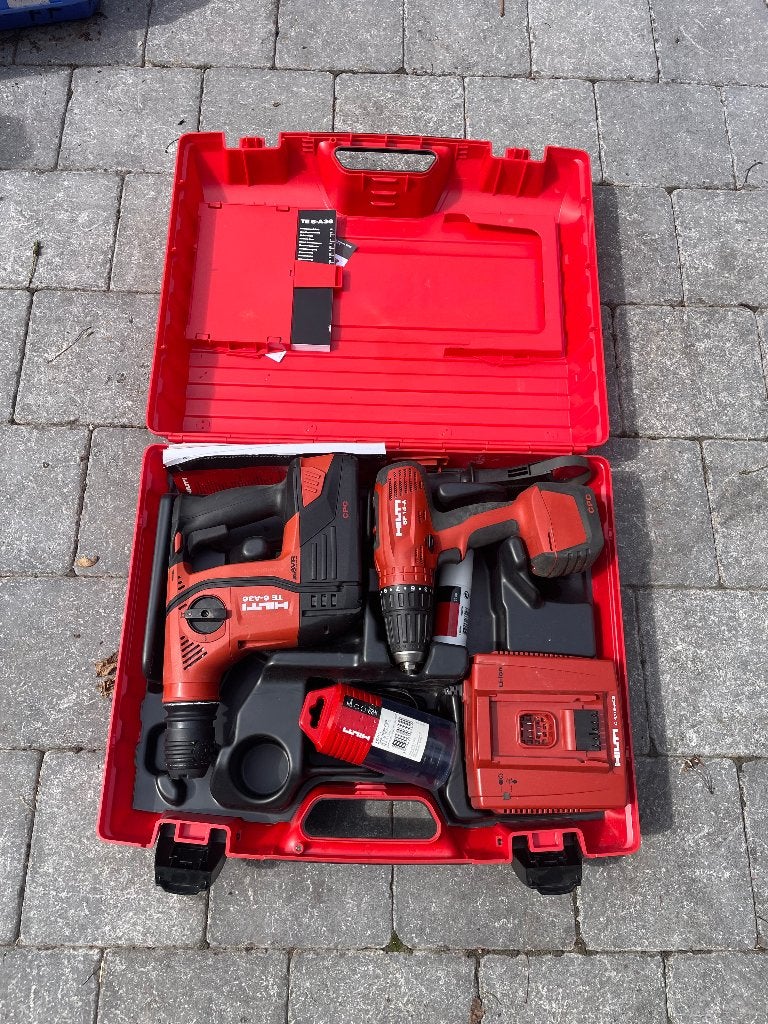Hilti TE 6-A36 + SF 14-A – set complet Li-Ion –  neuf, Bricolage & Construction, Outillage | Foreuses, Neuf, 600 watts ou plus