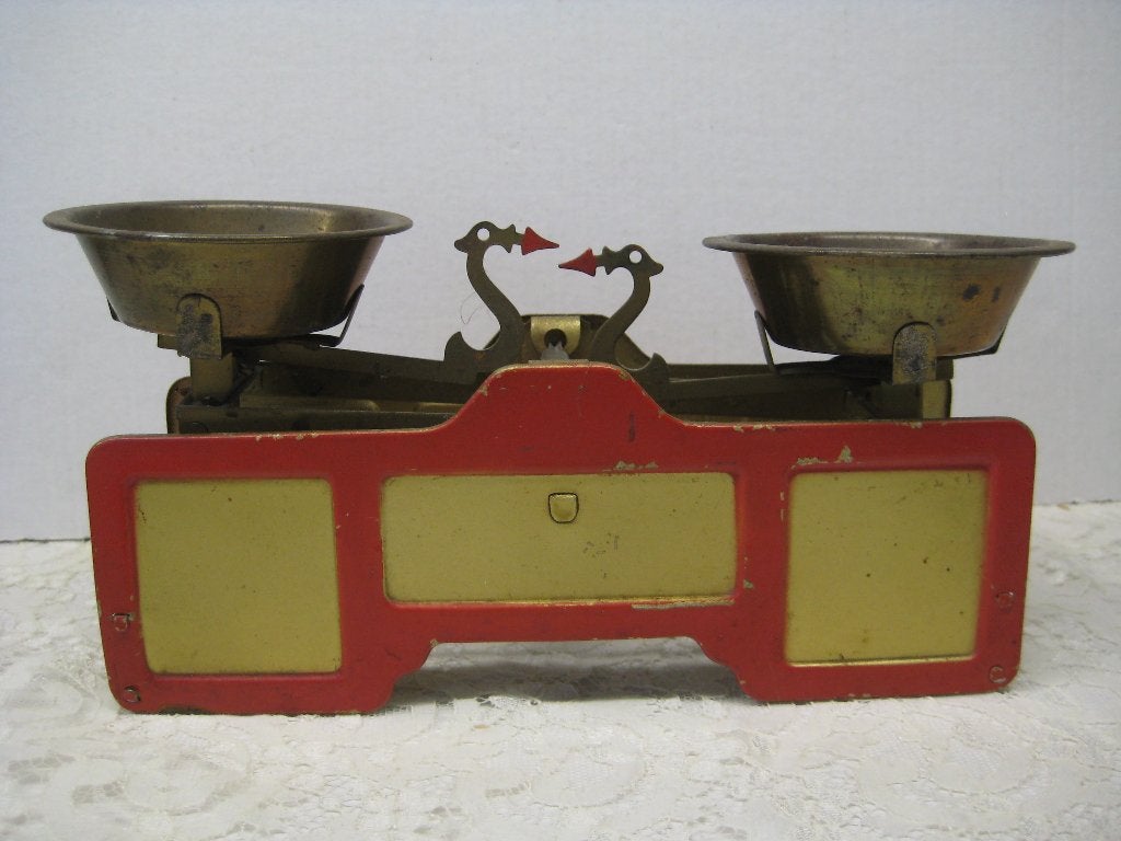 SPEELGOED WEEGSCHAALTJE, Antiek en Kunst, Antiek | Speelgoed, Ophalen of Verzenden