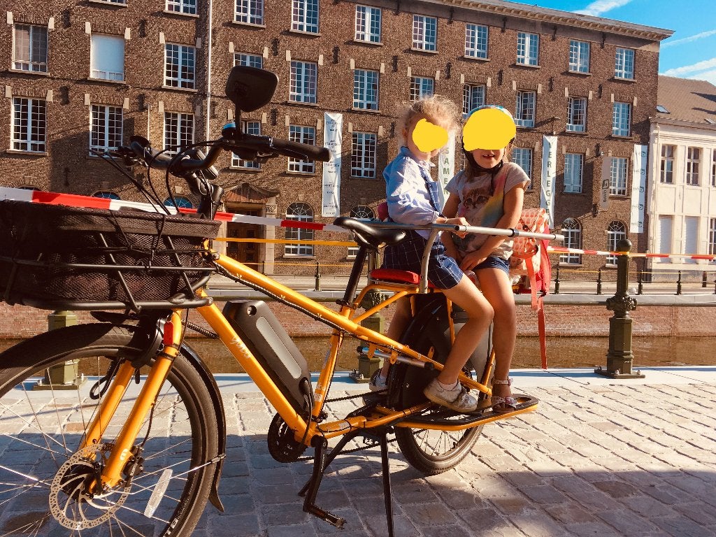Yuba Mundo V5 Electric Longtail transportfiets, Fietsen en Brommers, Fietsen | Bakfietsen, Overige merken, Gebruikt, 3 kinderen