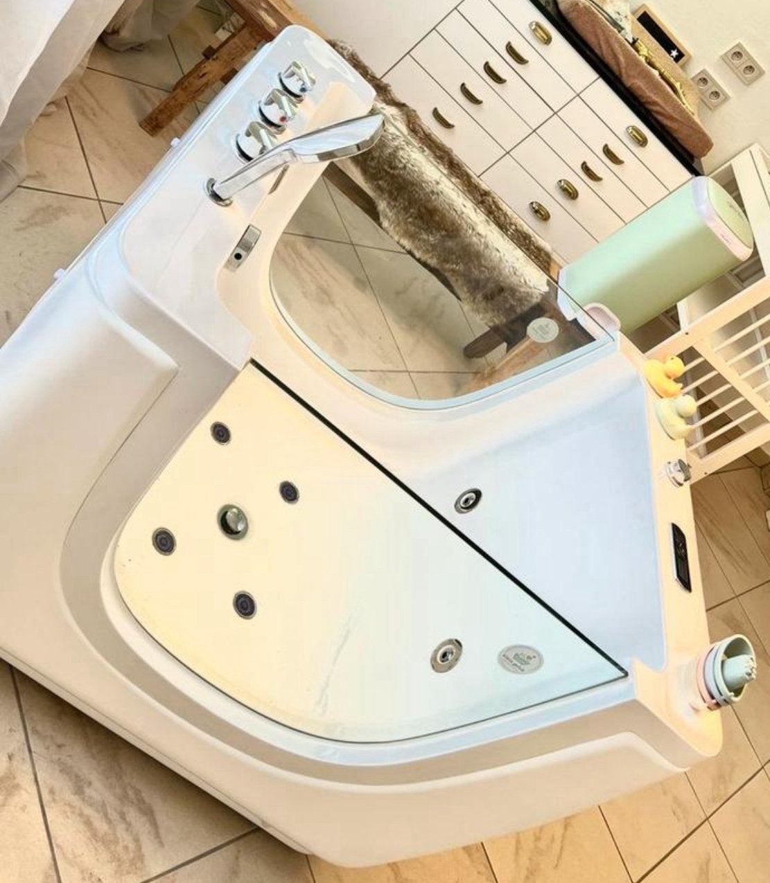 Babyspa, Ophalen, Zo goed als nieuw