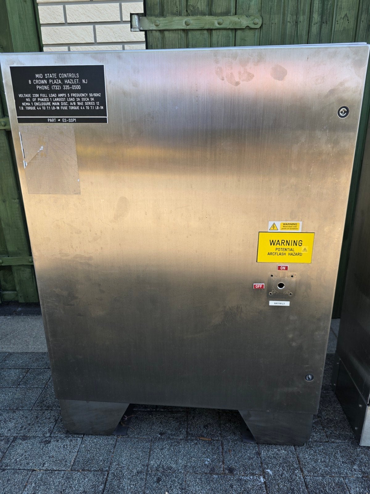 inox Electric kast 2 stuks, Ophalen
