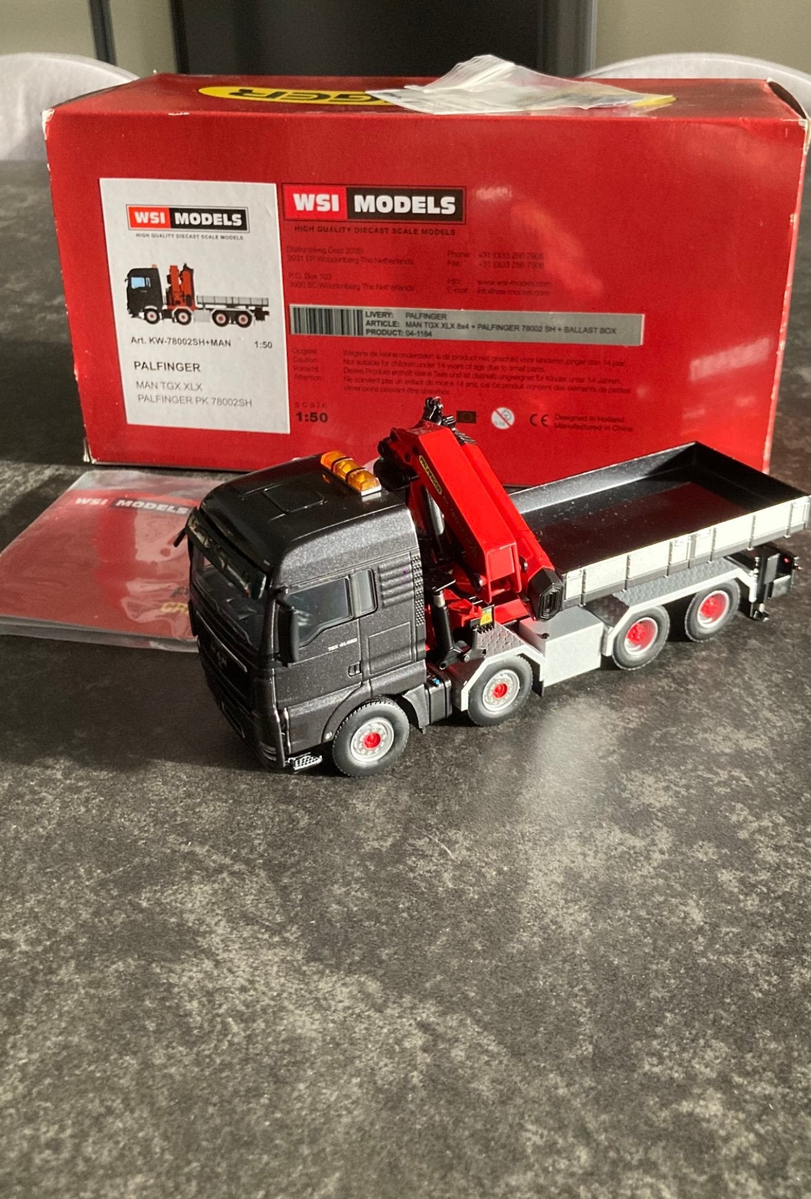 MAN TGX XLX WSI 1/50, Ophalen, Zo goed als nieuw, Wsi