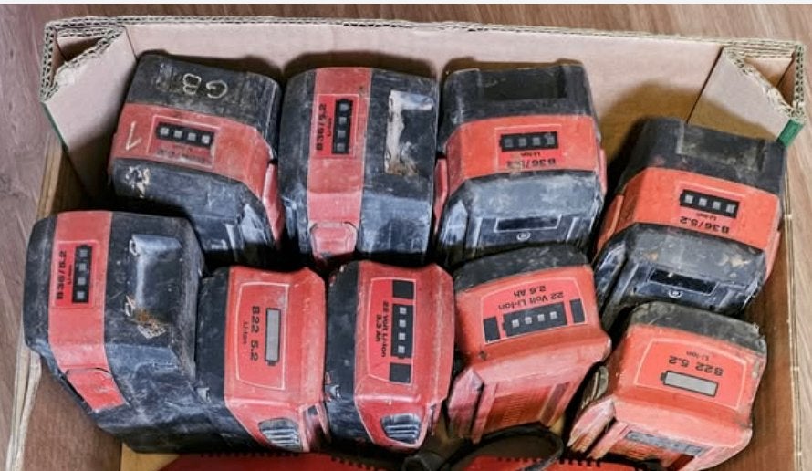 Batteries 22 volts et 36 volts Hilti, Enlèvement, Utilisé