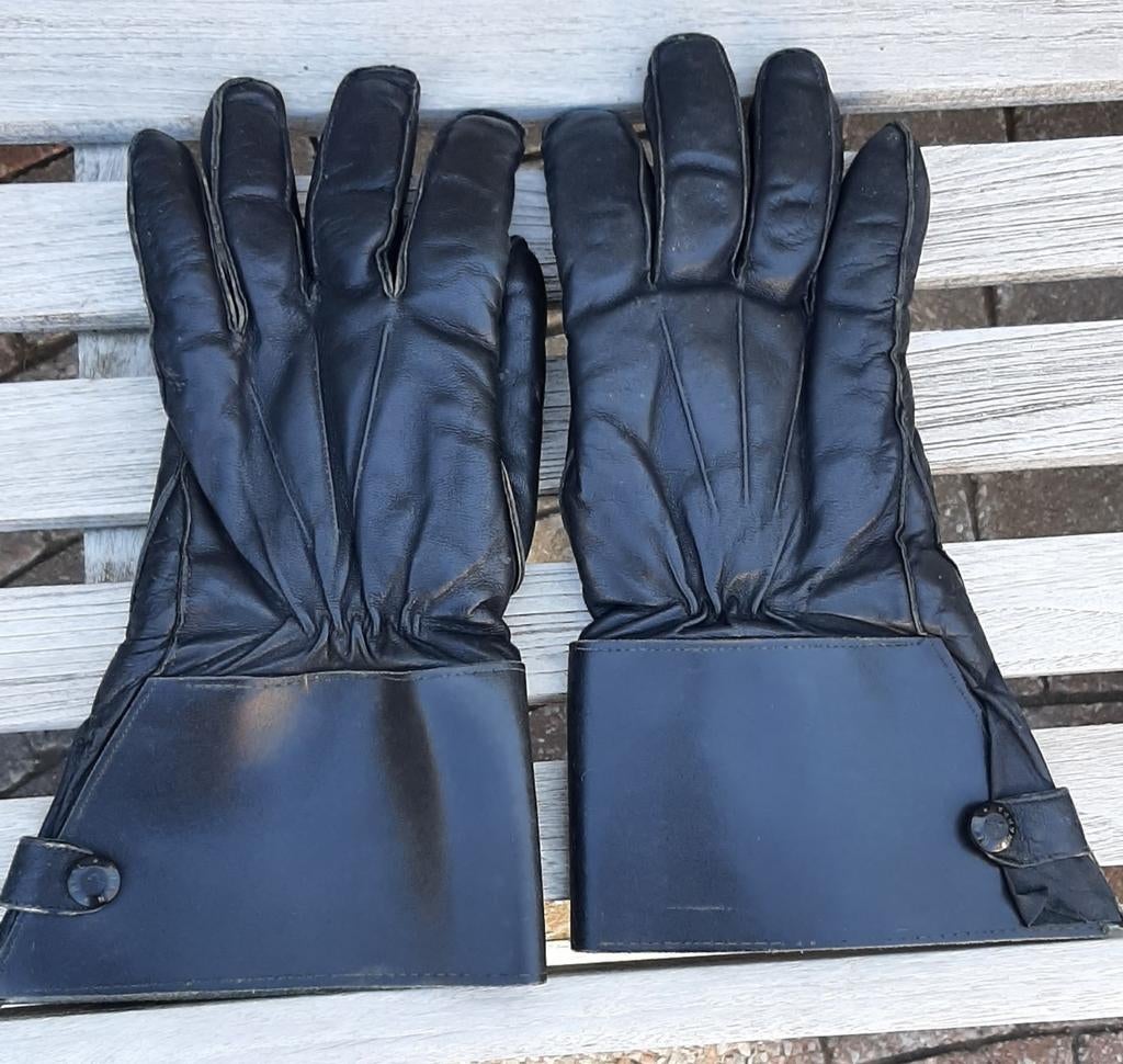 Vintage motorhandschoenen in nappa leder, Motoren, Ophalen
