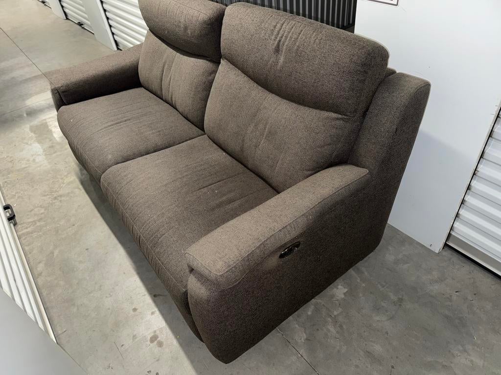 Comfortabele 2,5-zits Relaxbank – Elektrisch verstelbaar, Ophalen of Verzenden, Gebruikt, Stof