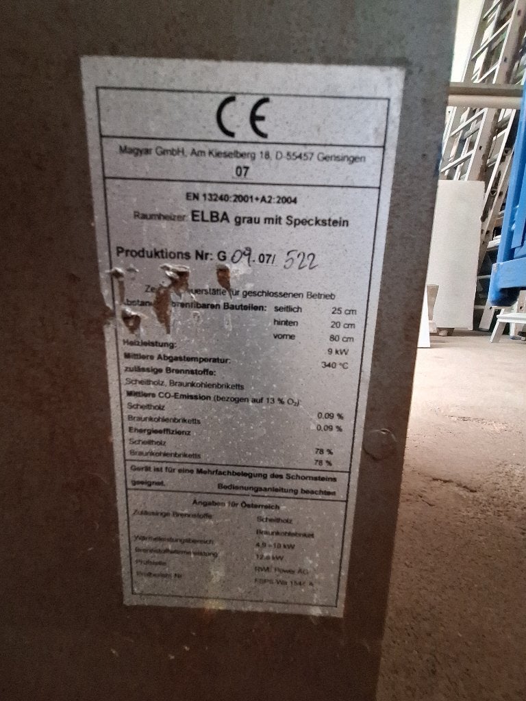 Speksteen kachel, Huis en Inrichting, Kachels, Ophalen, Gebruikt, Hout, Vrijstaand