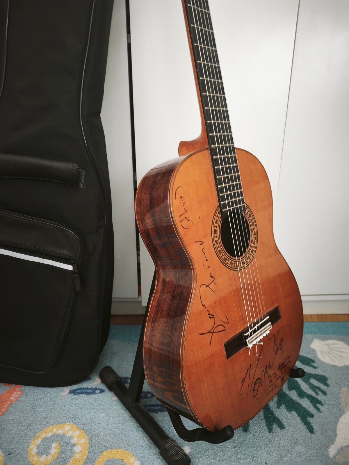 guitare pro Joan Cashimira 144 signée, Ophalen of Verzenden, Gebruikt, Klassieke of Spaanse gitaar