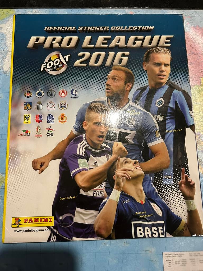 Panini Belgie ‘ Pro league 2016’ compleet, Ophalen of Verzenden, Zo goed als nieuw, Meerdere stickers