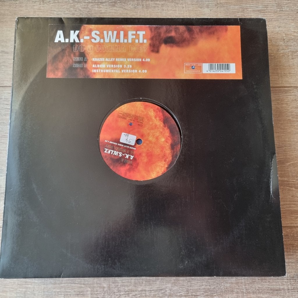 12" A.K.-S.W.I.F.T. – Do You Wanna Die?, CD & DVD, Vinyles Singles, Enlèvement ou Envoi, Utilisé, 12 pouces, Hip-hop et Rap